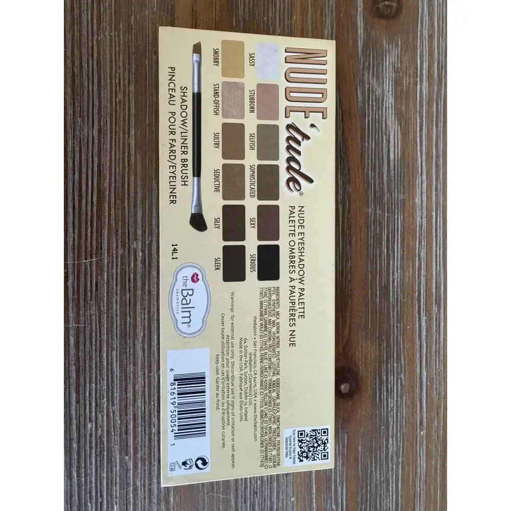 THE BALM COSMETICS NUDE'TUDE NUDE EYESHADOW PALETTE Brand New Nude Tude Nude